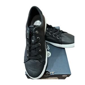 Sperry Sandy LTT Leather Sneakers Black Women’s Size 11 / EU 42.5 – New in Box